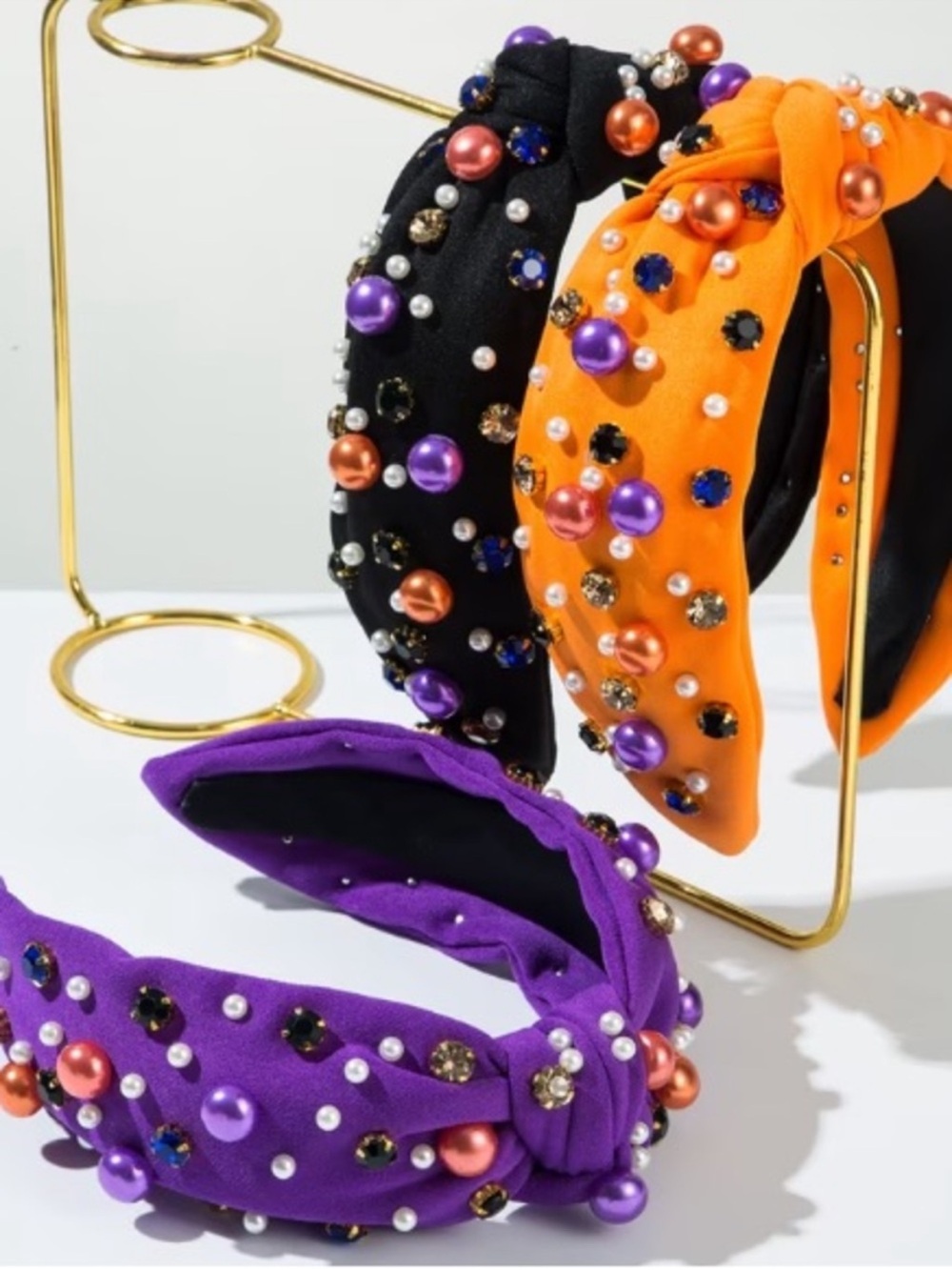 Embellished Halloween Knot Headband - Choice of One